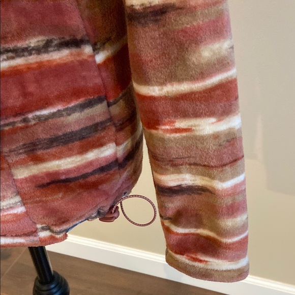 Eddie Bauer Multi Color Striped Half Zip Women's Fleece Pullover Size Sm… - Picture 5 of 9